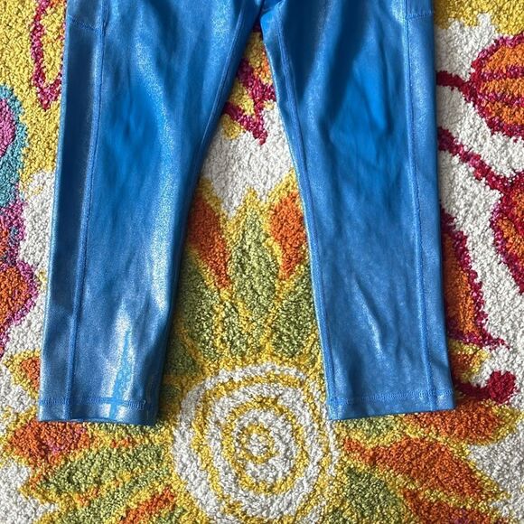 ZYIA BLUE MERMAID LIGHT N TIGHT LEGGINGS SIZE 4 - Picture 6 of 7